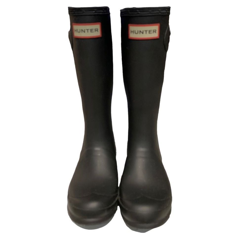 Hunter Wellies High Black Waterproof Unisex Child Sz 3 Girl, Sz 2 Boy Adjustable